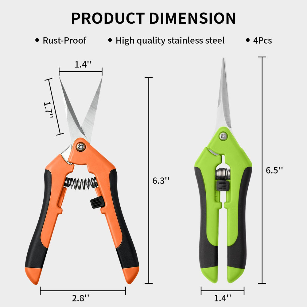 Close-up of stainless steel blade on Drametic+ pruning shears