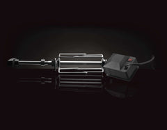 Close-up of stainless steel four prong meat forks