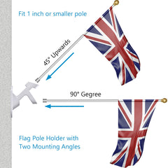 Close-up of stainless steel screws for Haoridul Flag Pole Holder