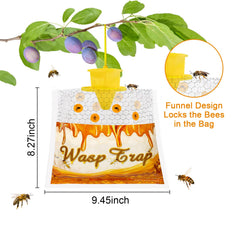 Close-up of Stingmon disposable wasp trap entrance