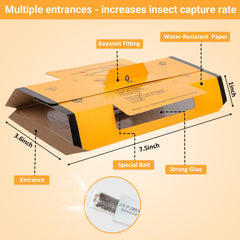 Close-up of Stingmon sticky glue traps for cockroaches
