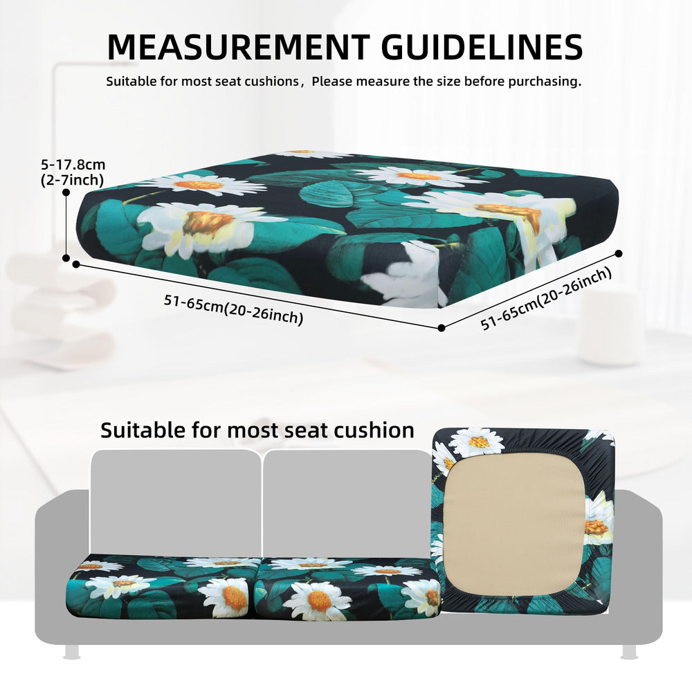 Close-up of SUKAIKEQA cushion cover texture and elastic hem
