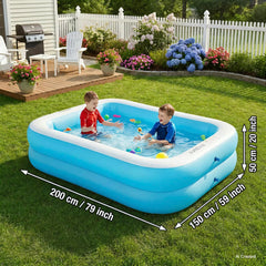 Close-up of Sumbee Inflatable Pool's textured bottom