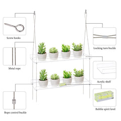 Close-up of Sumerflos acrylic window box with succulents