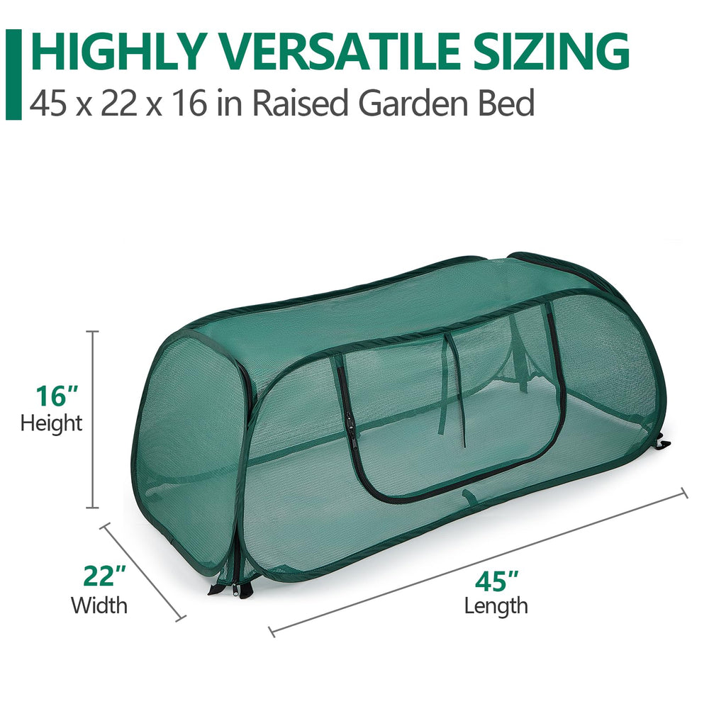Close-up of SUMGROW Garden Bed Cover's roller window