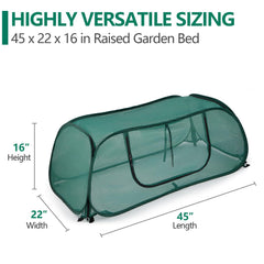 Close-up of SUMGROW Garden Bed Cover's roller window