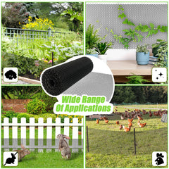 Close-up of Sumloty ABS plastic chicken wire mesh