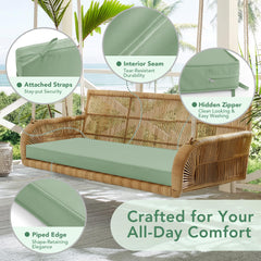 Close-up of Summsun cushion fabric texture