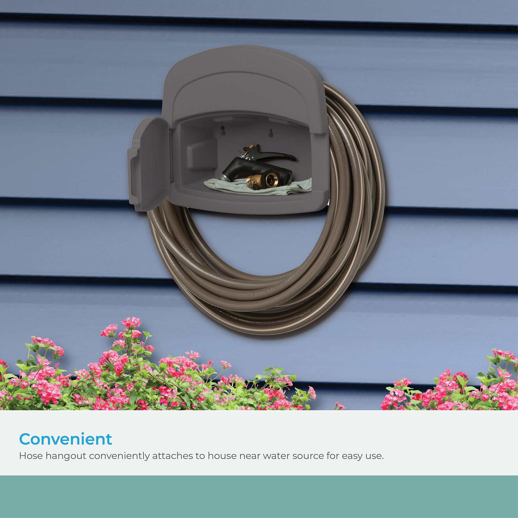 Close-up of Suncast Hose Hanger textured finish