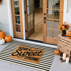 Close-up of Sungea door mat fabric showing quality weave