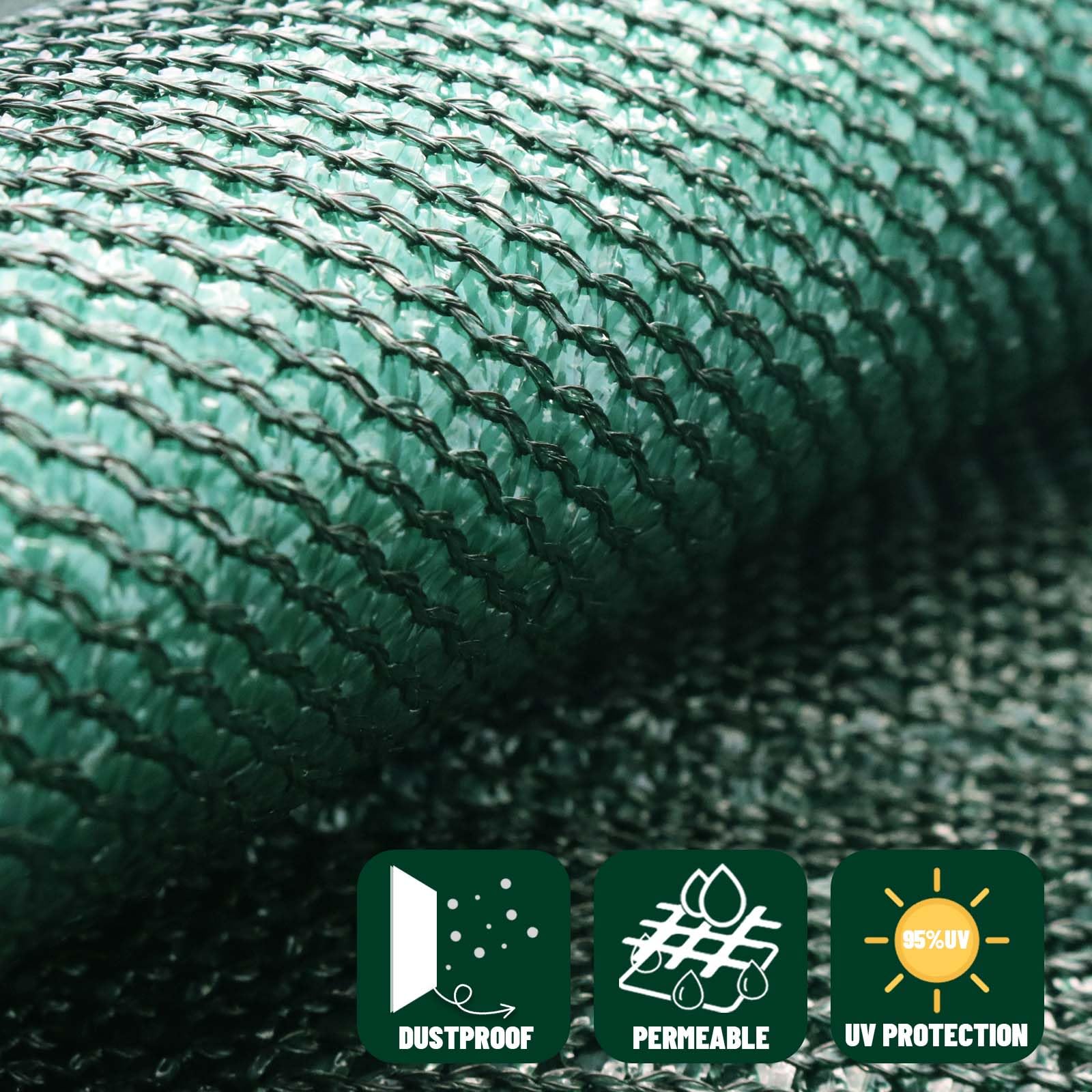 Close-up of SUNNY GUARD Privacy Screen material and grommets