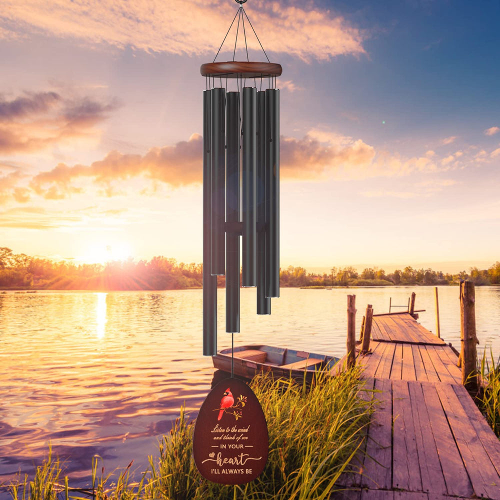 Close-up of Suntimber wind chime tubes showing premium aluminum finish