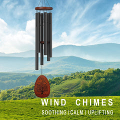 Close-up of Suntimber Wind Chimes aluminum tubes