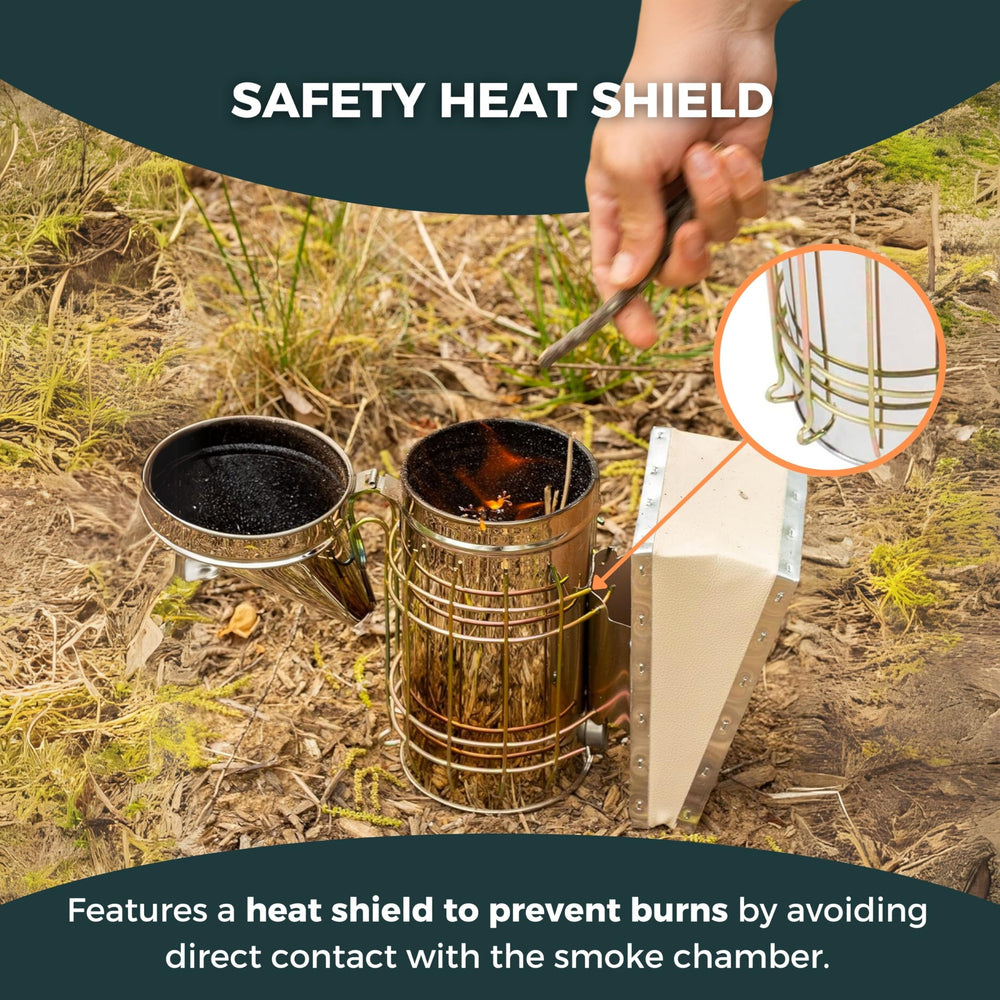 Close-up of SunVara Bee Smoker dome with pull ring