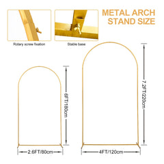 Close-up of SuuWoee arch stand with gold anti-rust coating