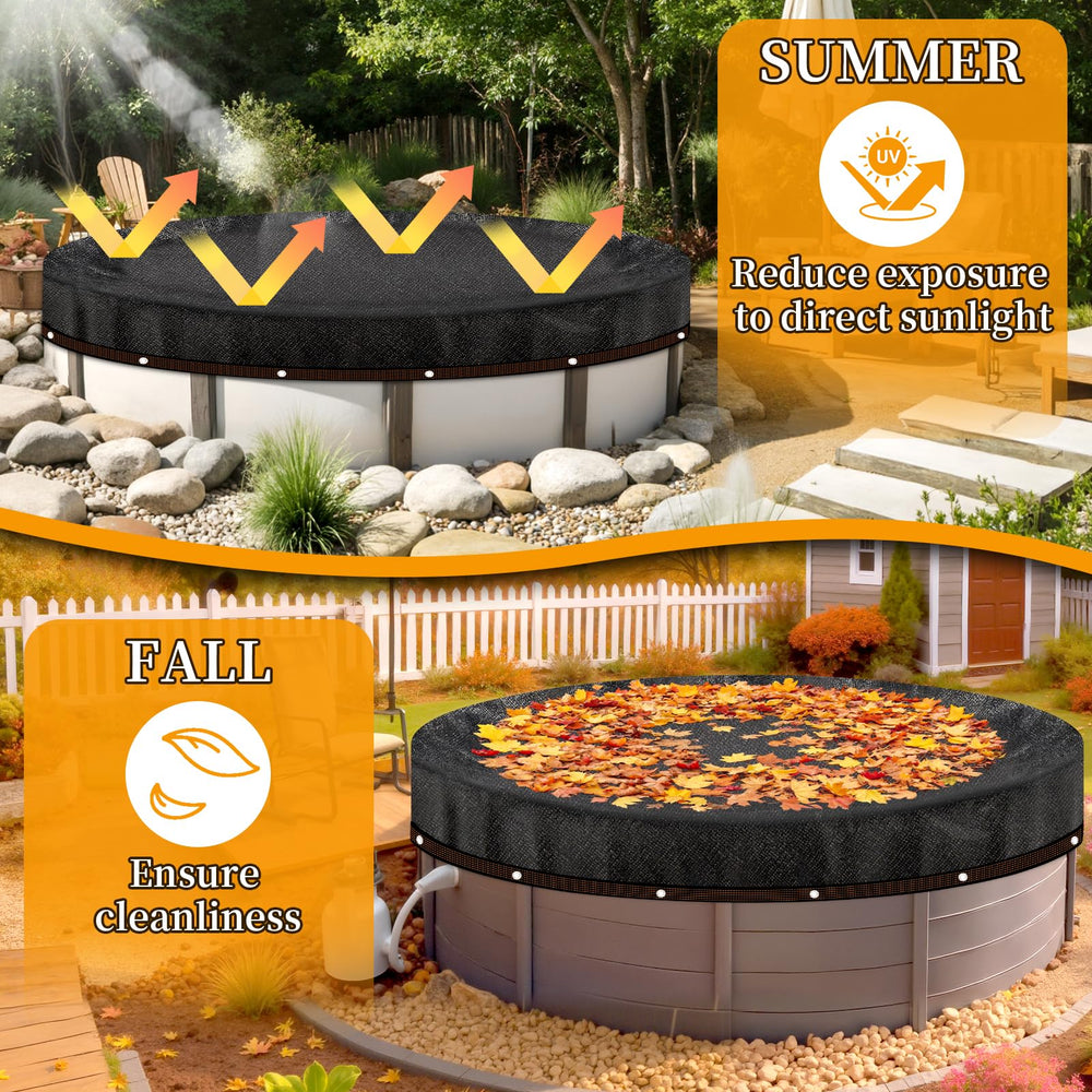 Close-up of Svepndic pool cover grommets