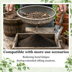 Close-up of Svincolare soil sifter 1/4 inch mesh