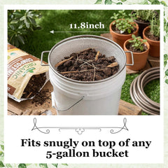Close-up of Svincolare soil sifter 1/8 inch mesh