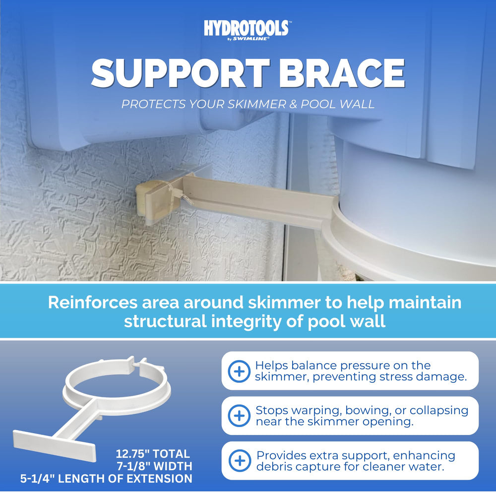 Close-up of Swimline Above Ground Pool Skimmer basket access points