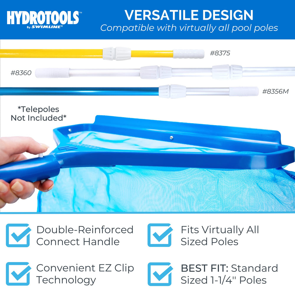 Close-up of Swimline Hydrotools 8030 Leaf Net deep mesh bag
