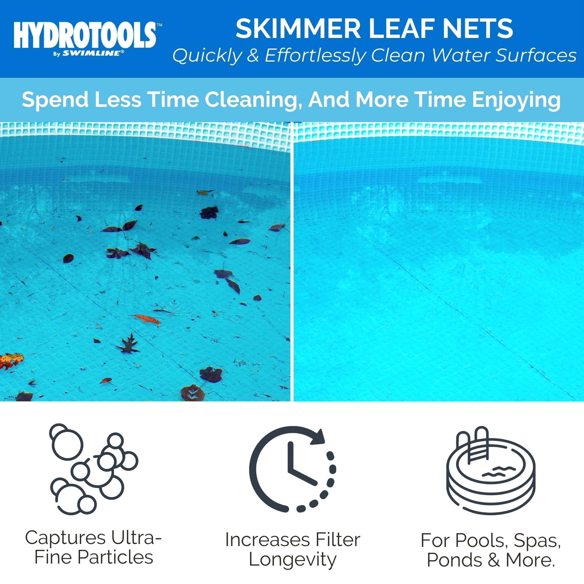 Close-up of Swimline Leaf Skimmer Net heavy-duty mesh