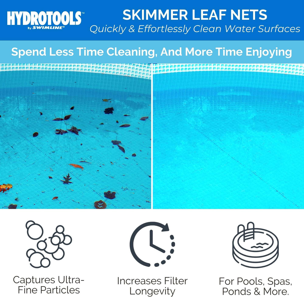 Close-up of Swimline Leaf Skimmer Net heavy-duty mesh