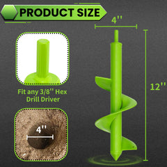 Close-up of SYITCUN auger drill bit in use