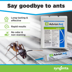 Close-up of Syngenta Advion Ant Gel tube showing gel texture