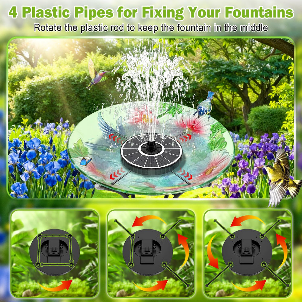 Close-up of SZMP Solar Fountain glass solar panel
