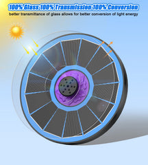 Close-up of SZMP Solar Fountain nozzles and fixers