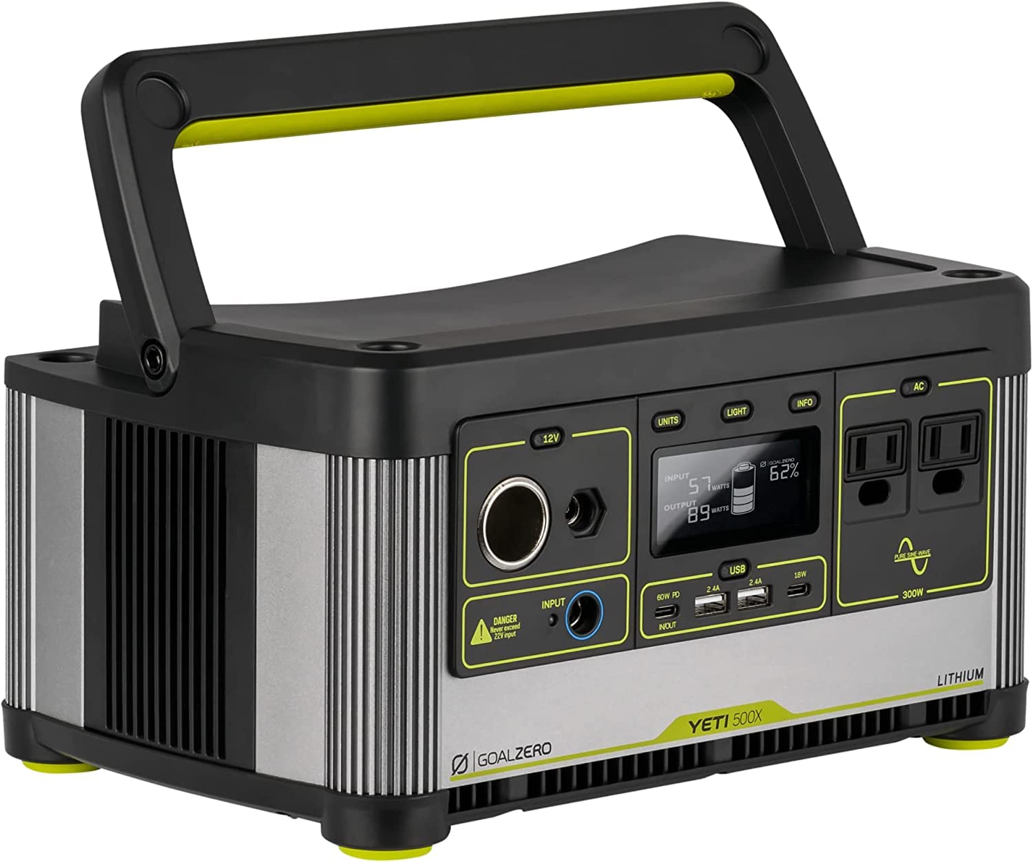 Close-up of T POWER 8mm jack connector