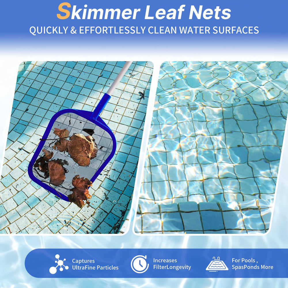 Close-up of Tavaleu Pool Skimmer Net's ultra-fine mesh