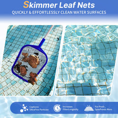 Close-up of Tavaleu Pool Skimmer Net's ultra-fine mesh