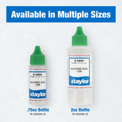 Close up of Taylor R-0009-A Sulfuric Acid 12N dropper