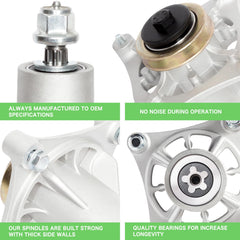 Close-up of TENGMUJX spindle assembly with 5-point star installation