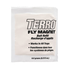 Close-up of Terro Fly Magnet Bait T382 orange packets