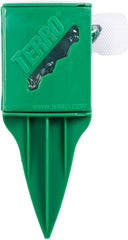 Close-up of Terro Outdoor Liquid Ant Bait Stakes showing activation tab