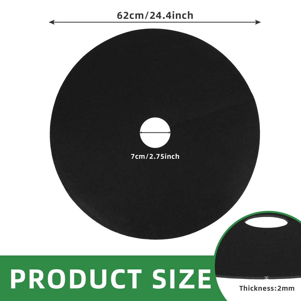 Close-up of Tezhile biodegradable tree mulch ring