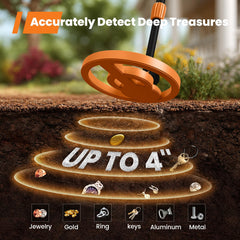 close-up of the adjustable arm of the gogonova metal detector