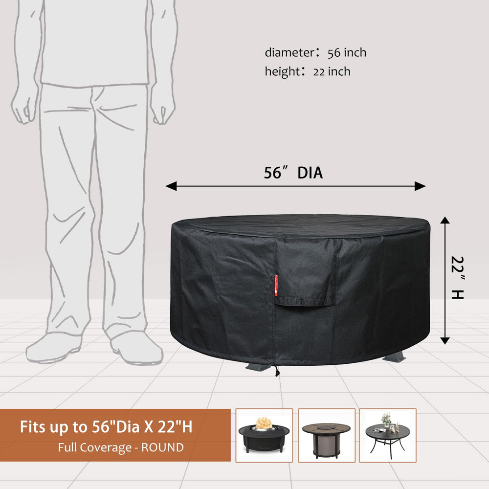 Close-up of the adjustable drawstring on SheeChung Fire Pit Cover