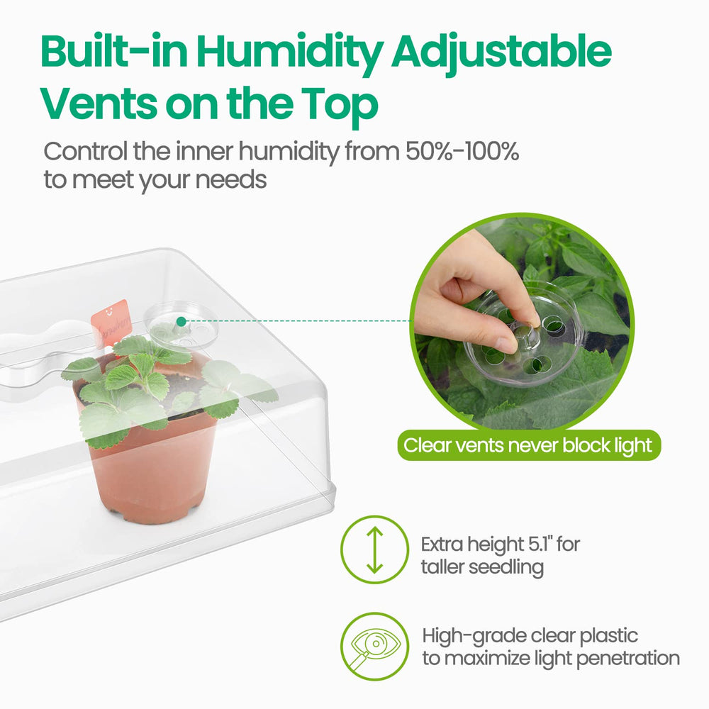 Close-up of the adjustable vent on SOLIGT humidity dome