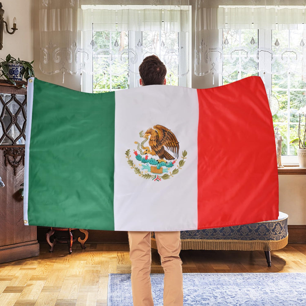 Close-up of the AhfuLife Mexico Flag fabric