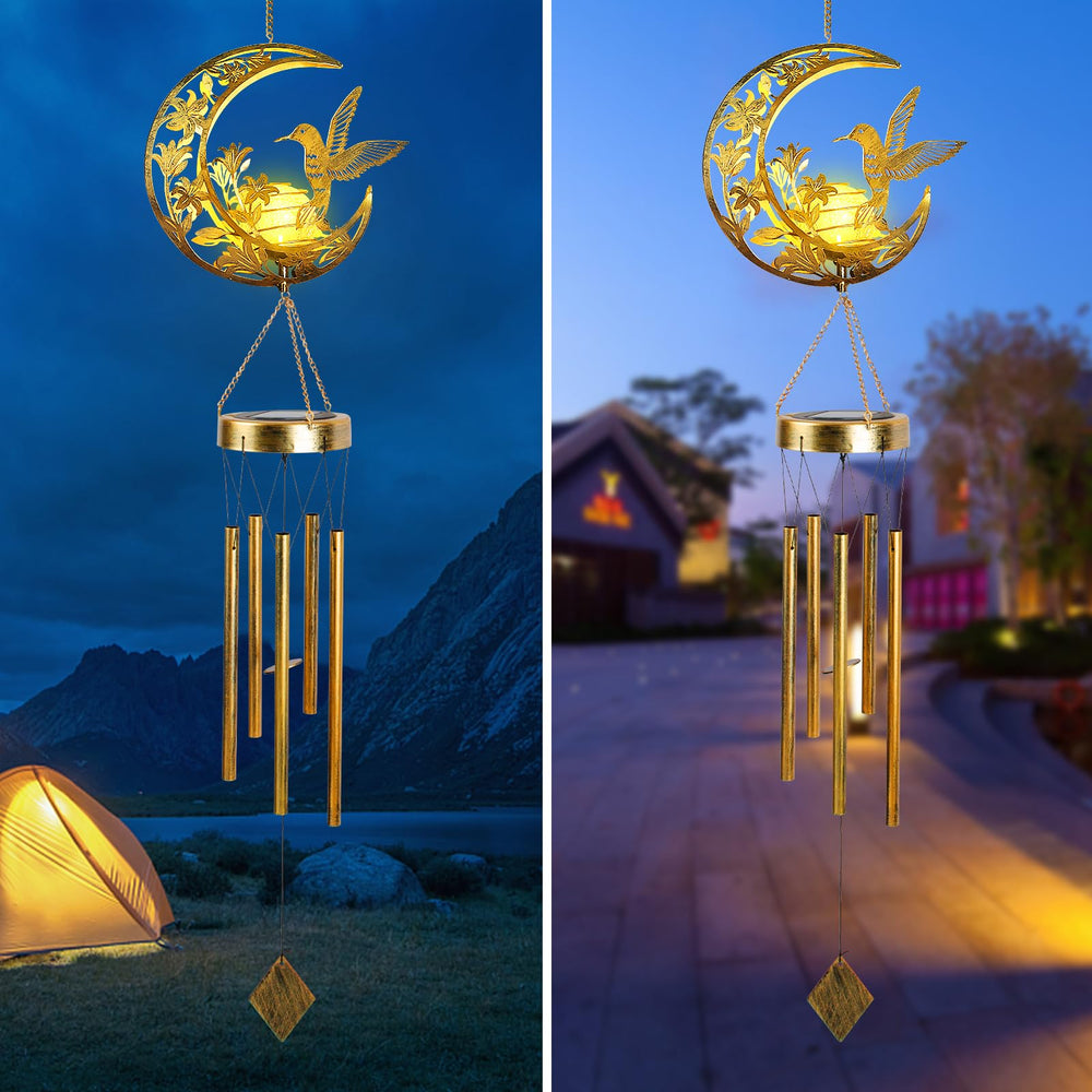 Close-up of the aluminum tubes of JOBOSI Wind Chime