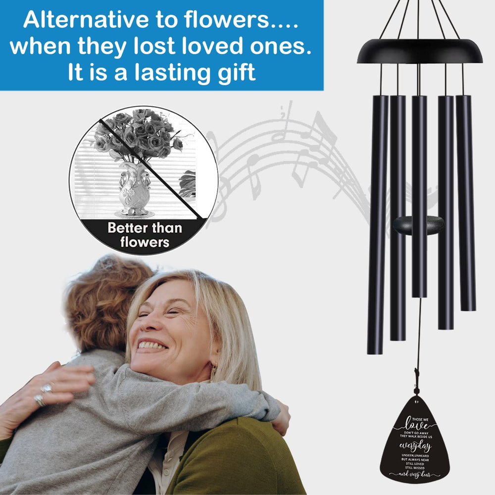 Close-up of the aluminum tubes on JUST FOR WIND Wind Chimes
