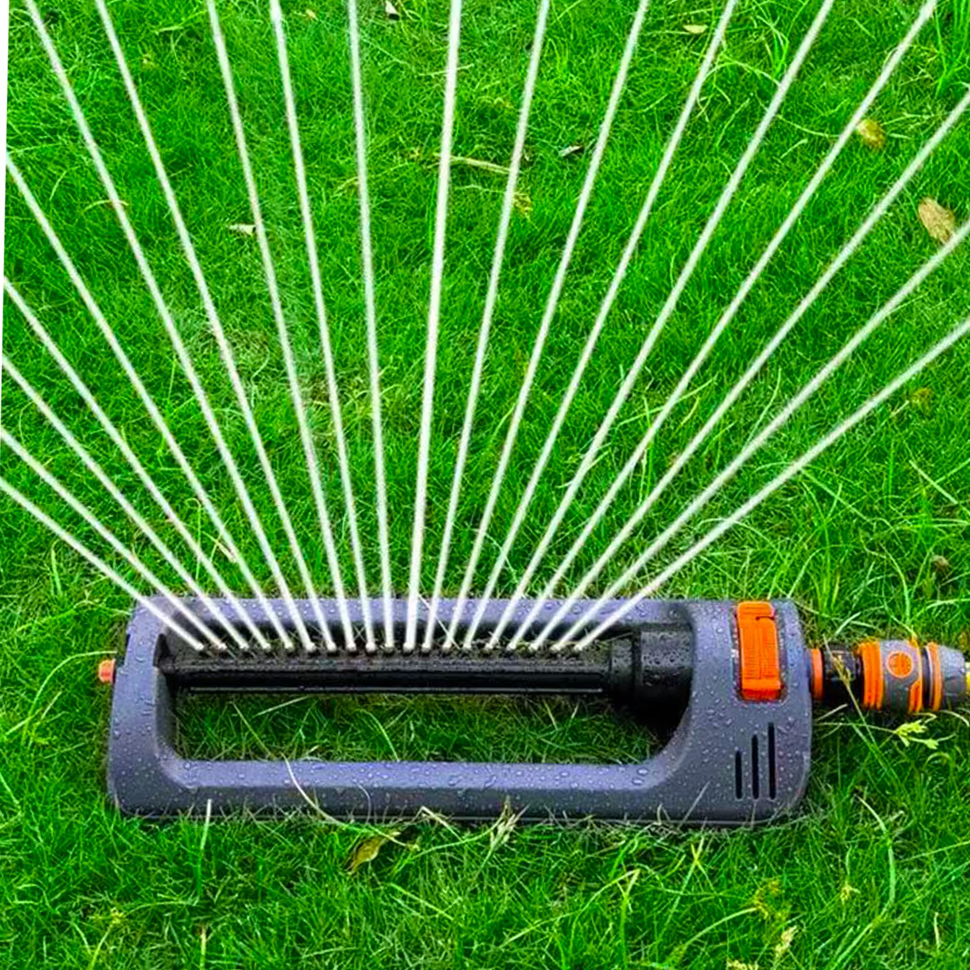 Close-up of the anti-clog design of the BIGWAVE Sprinkler