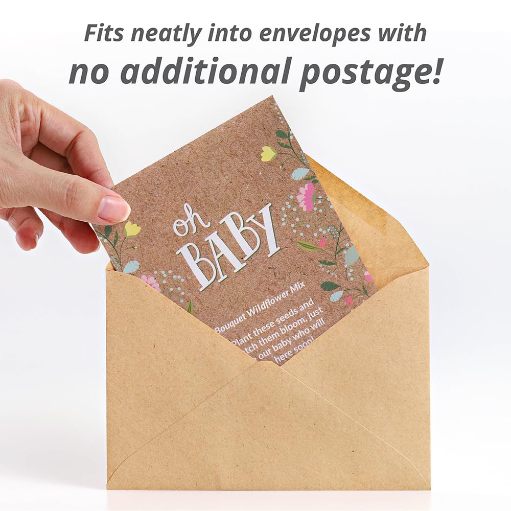 Close-up of the Baby Girl themed seed packet