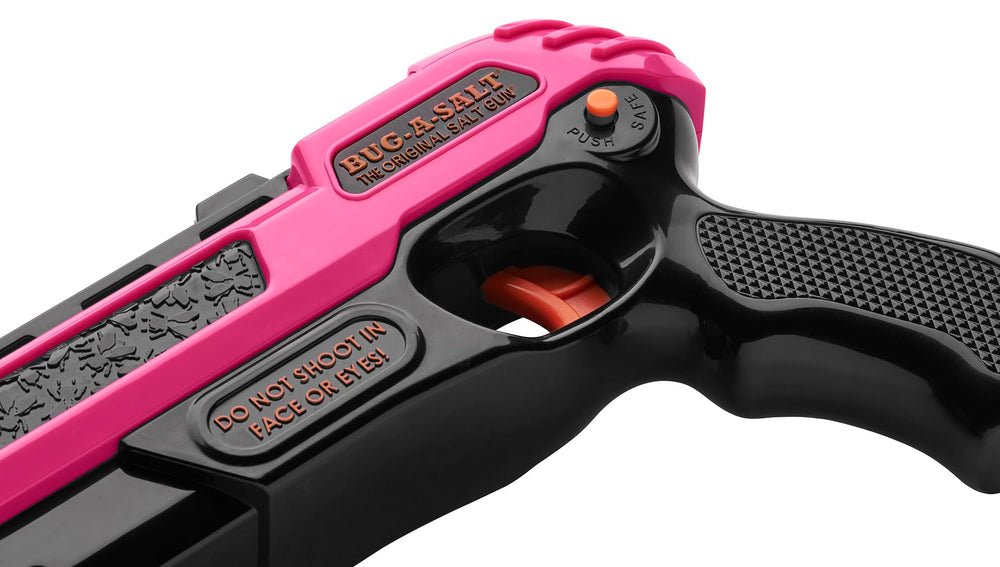 Close-up of the barrel and sight of BUG-A-SALT Passion Assassin 3.0