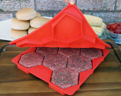 Close-up of the Burger Master with quarter-pound patties