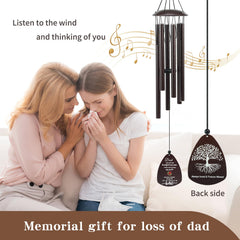close-up of the cardinal design on Memorial Wind Chimes