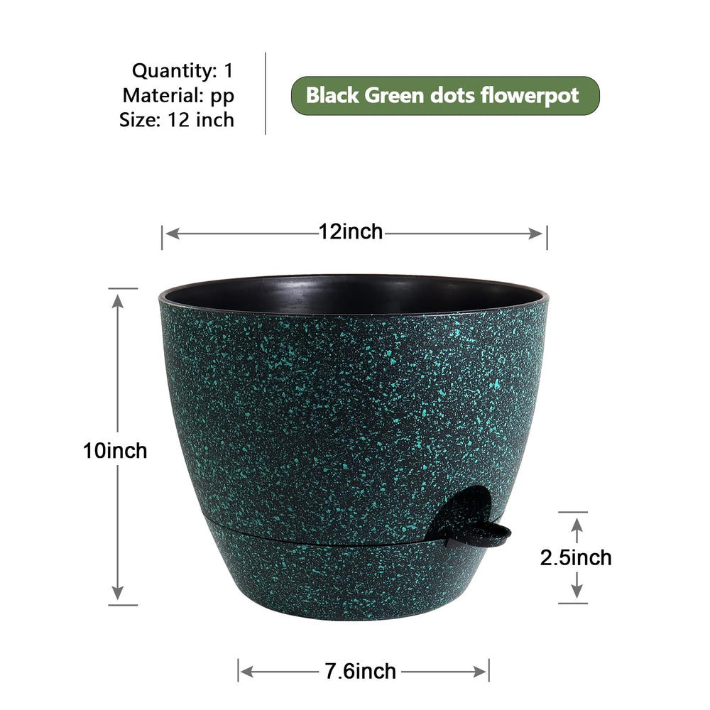 Close-up of the cotton rope and watering lip of WSMKSZ self watering pot
